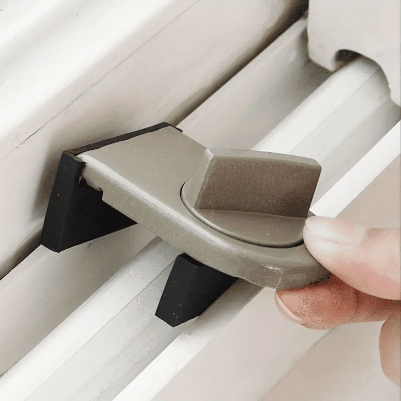 GENERICO - Seguro para cerradura seguridad ajustable puertas y ventanas FK23D-17