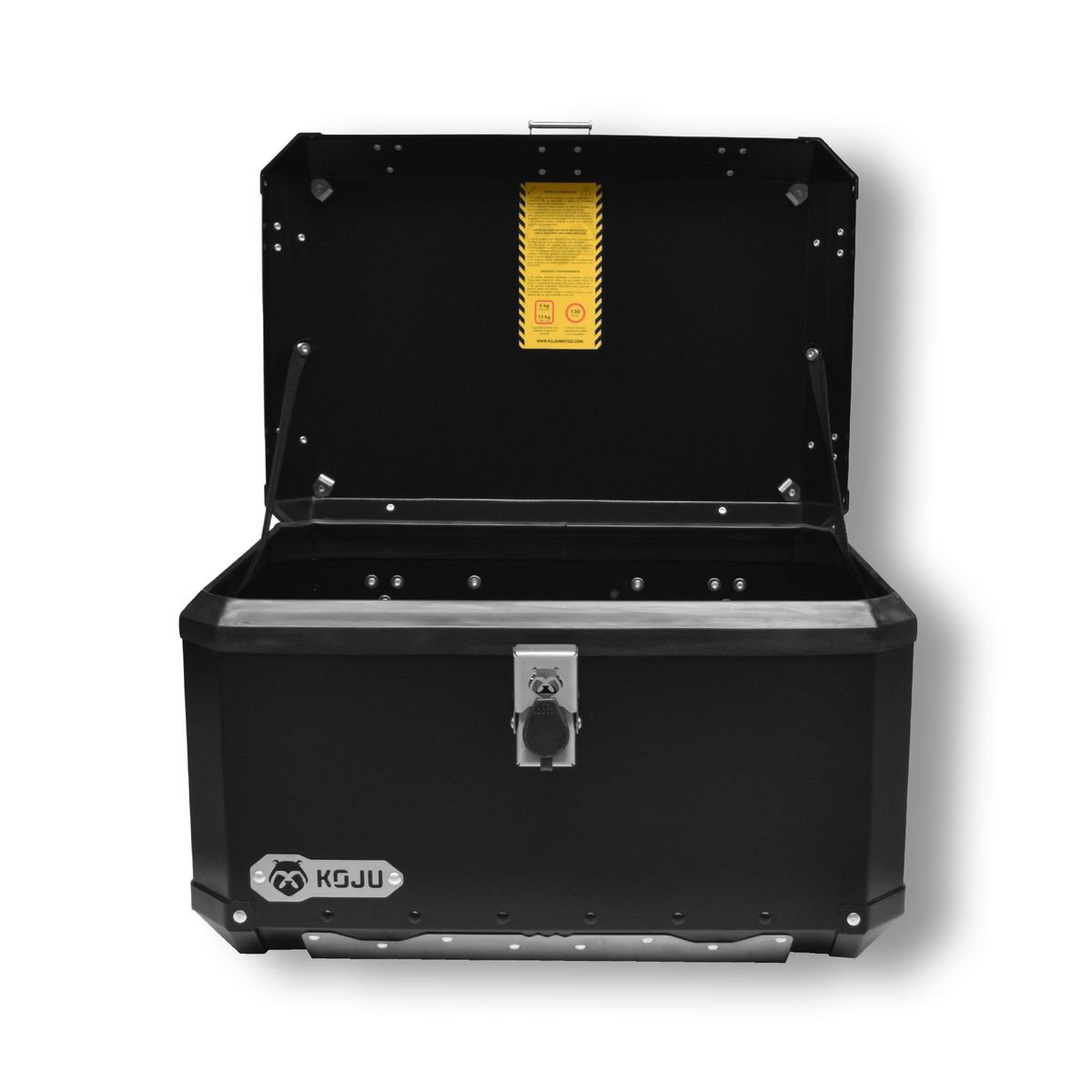 KOJU - Maletero en aluminio para moto-59L tono NEGRO marca KOJU