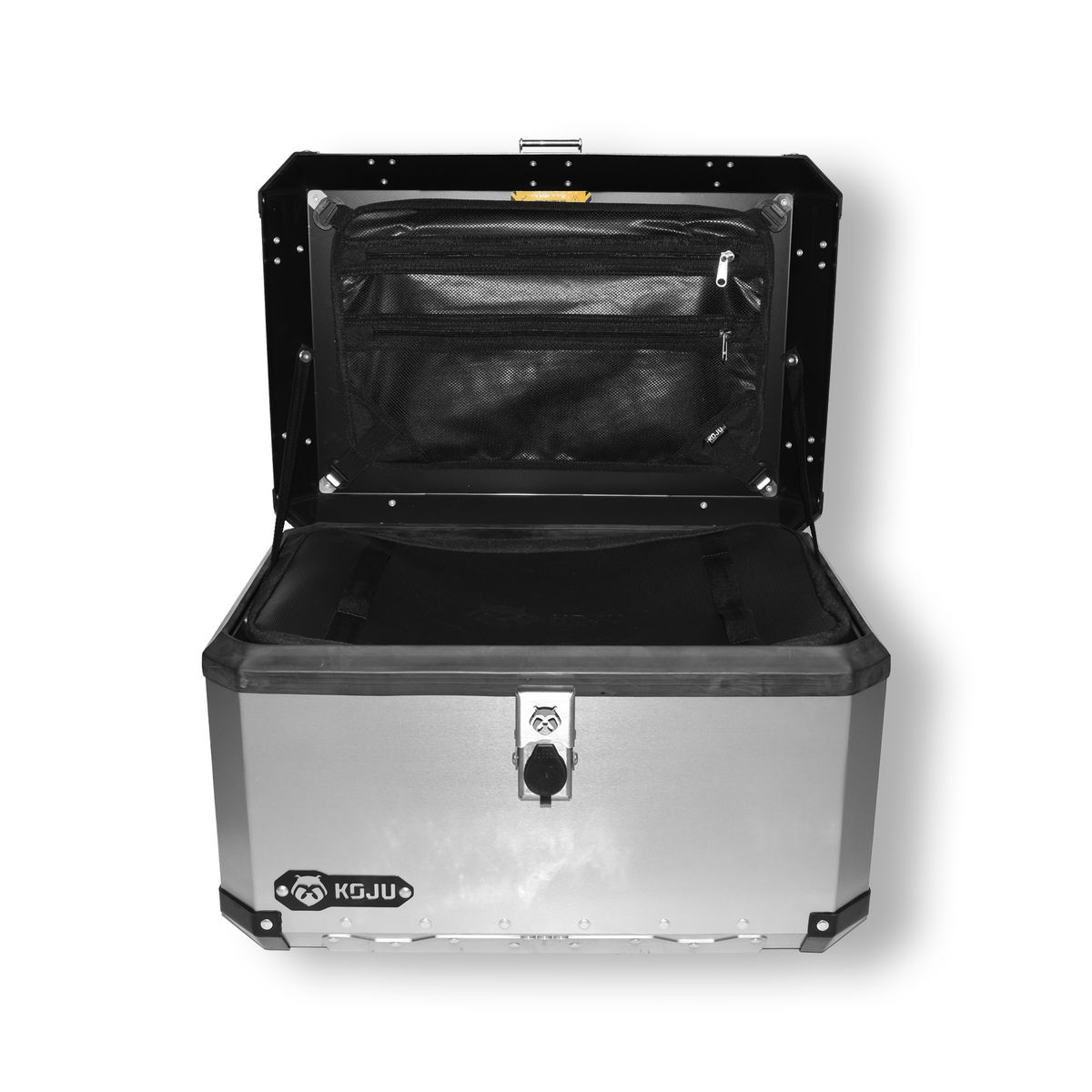 KOJU - Maletero en aluminio para moto-59L con accesorios KOJU