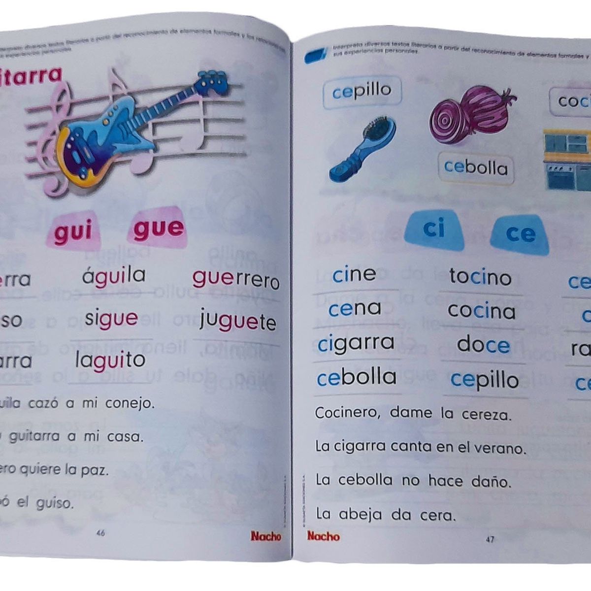 GENERICO - Cartilla Nacho Libro Inicial De Lectura Y Escritura 64 Años