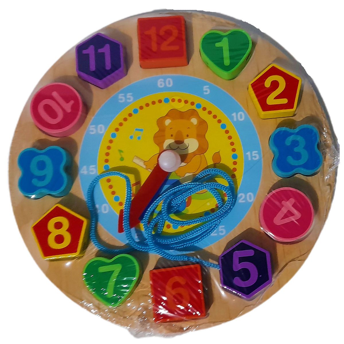 GENERICO - Rompecabeza De Reloj Con Figuras Y Colores Para Niños