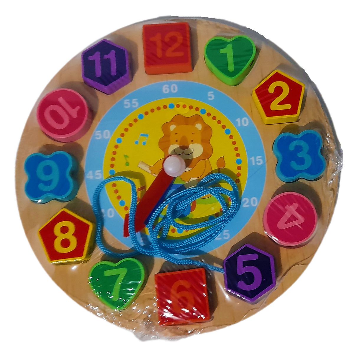 GENERICO - Rompecabeza De Reloj Con Figuras Y Colores Para Niños