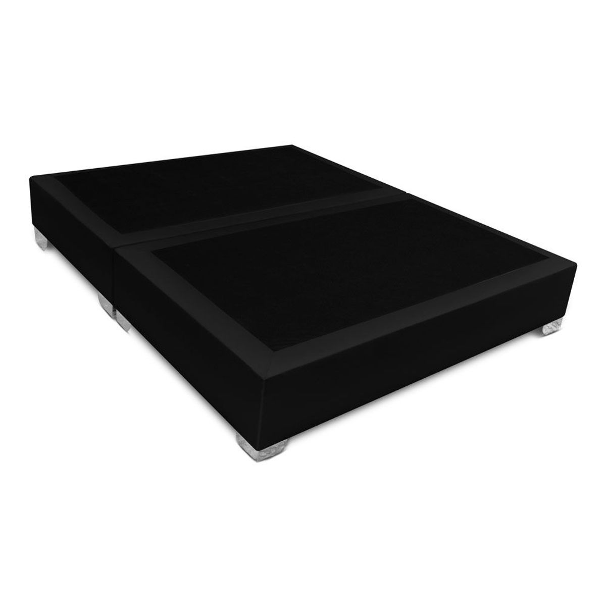 MAGIC CLASS - BASE CAMA DIVIDIDA PREMIUM TOP 200X200 MICROFIBRA NEGRO