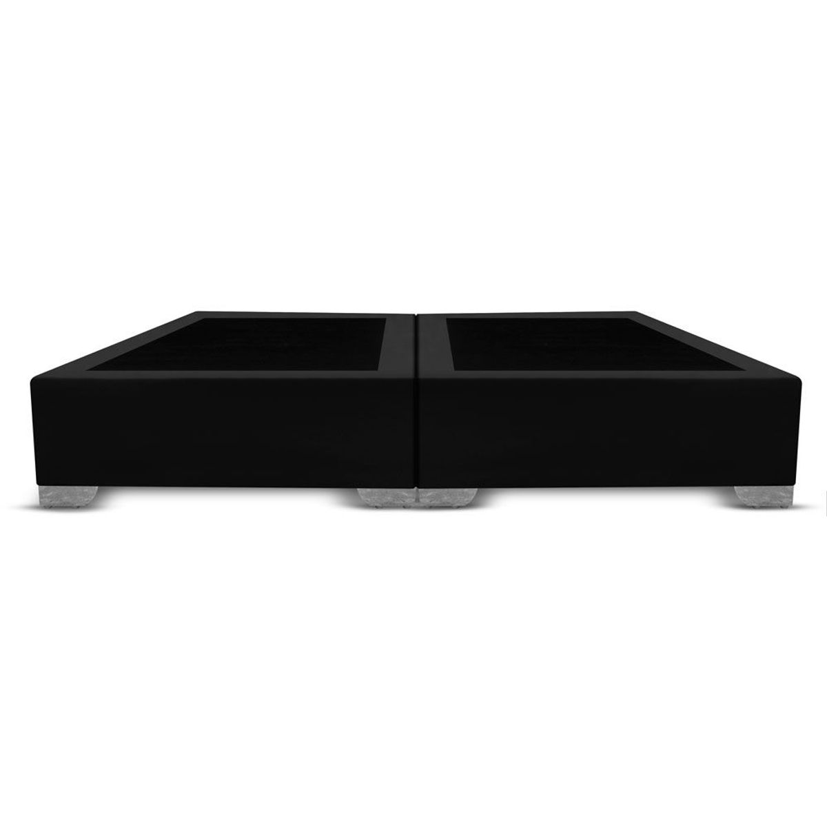 MAGIC CLASS - BASE CAMA DIVIDIDA PREMIUM TOP 200X200 MICROFIBRA NEGRO