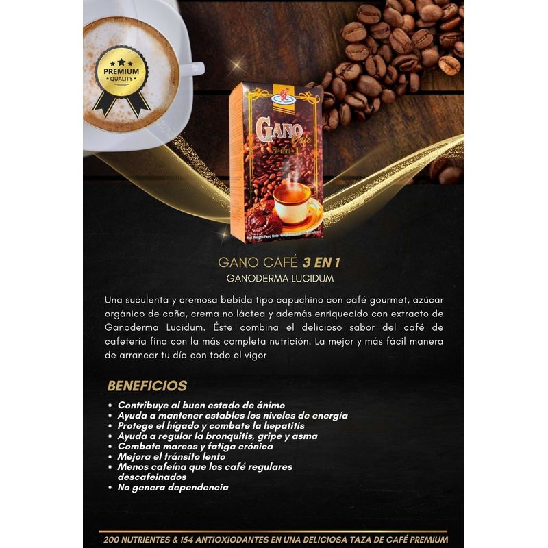 thumbnail interactive-video image 1 of Gano Excel Cafeco Classic - Ganoderma Coffee With Reishi - 30 Sachets Per Box (10 Boxes) 1 of 1