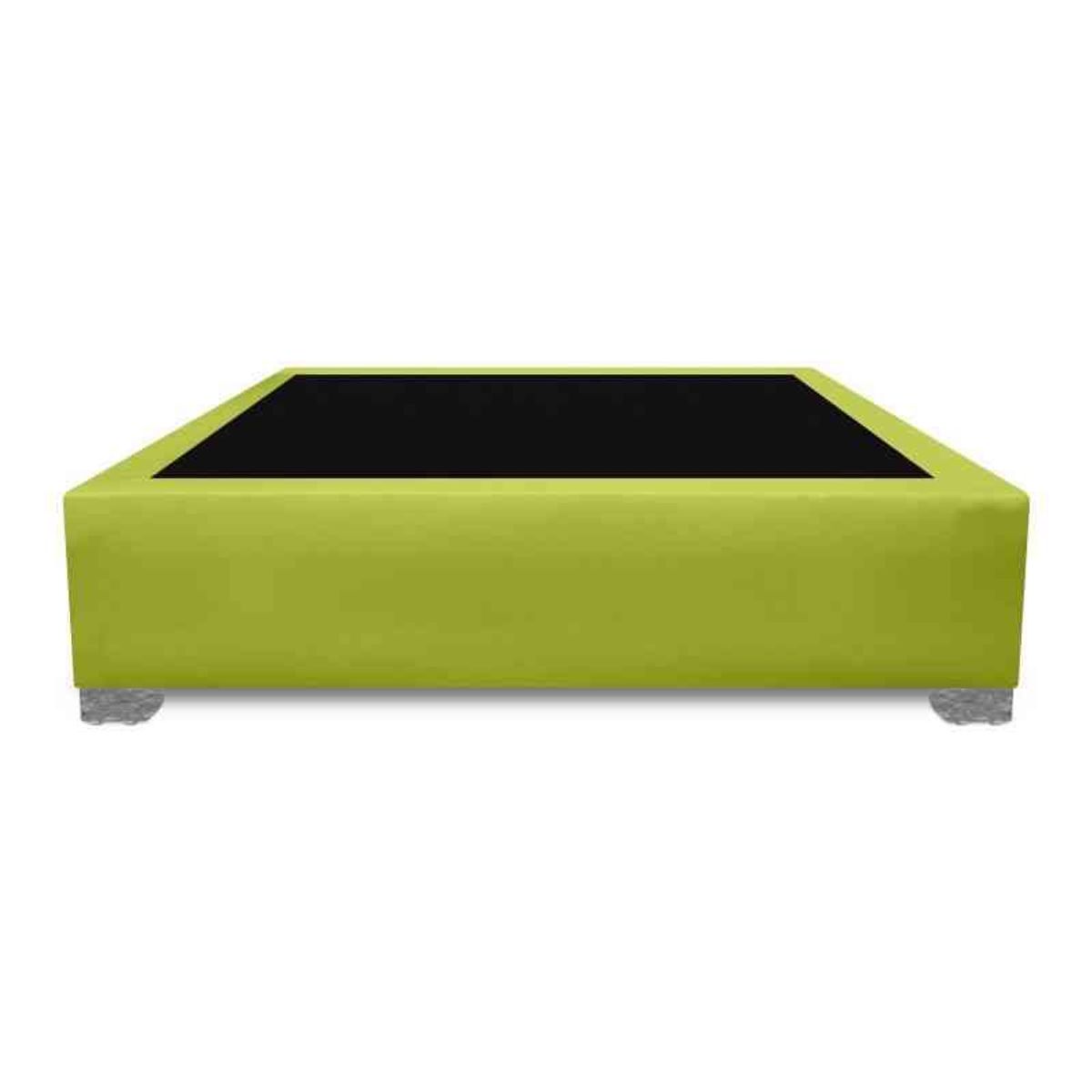 MAGIC CLASS - BASE CAMA PREMIUM TOP 100X190 ECOCUERO VERDE