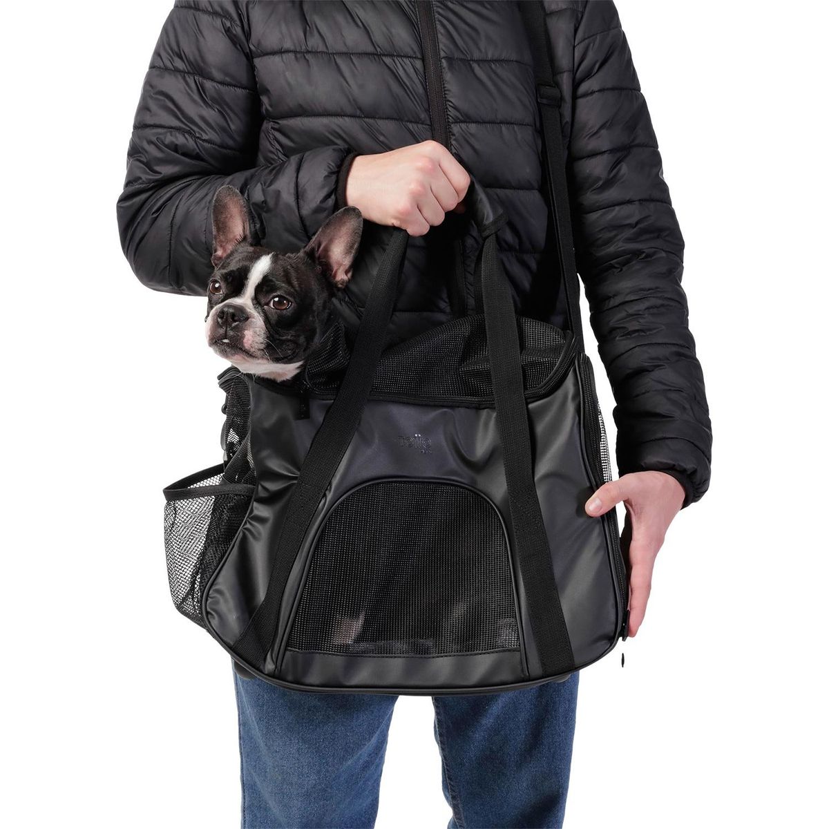 TOTTO - Tula cargadora para mascota Marley 2.0 Negro