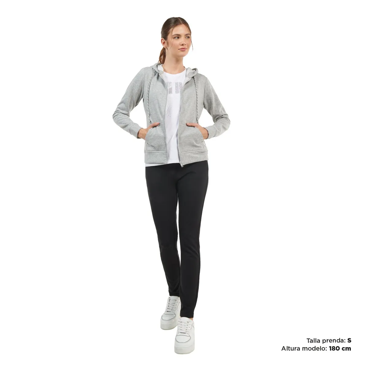 TOTTO - Buzo  Hoodie Con Capota y Cremallera Para Mujer Totto M Mout