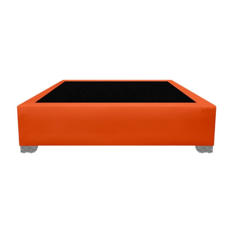 MAGIC CLASS - BASE CAMA PREMIUM TOP 100X190 MICROFIBRA NARANJA