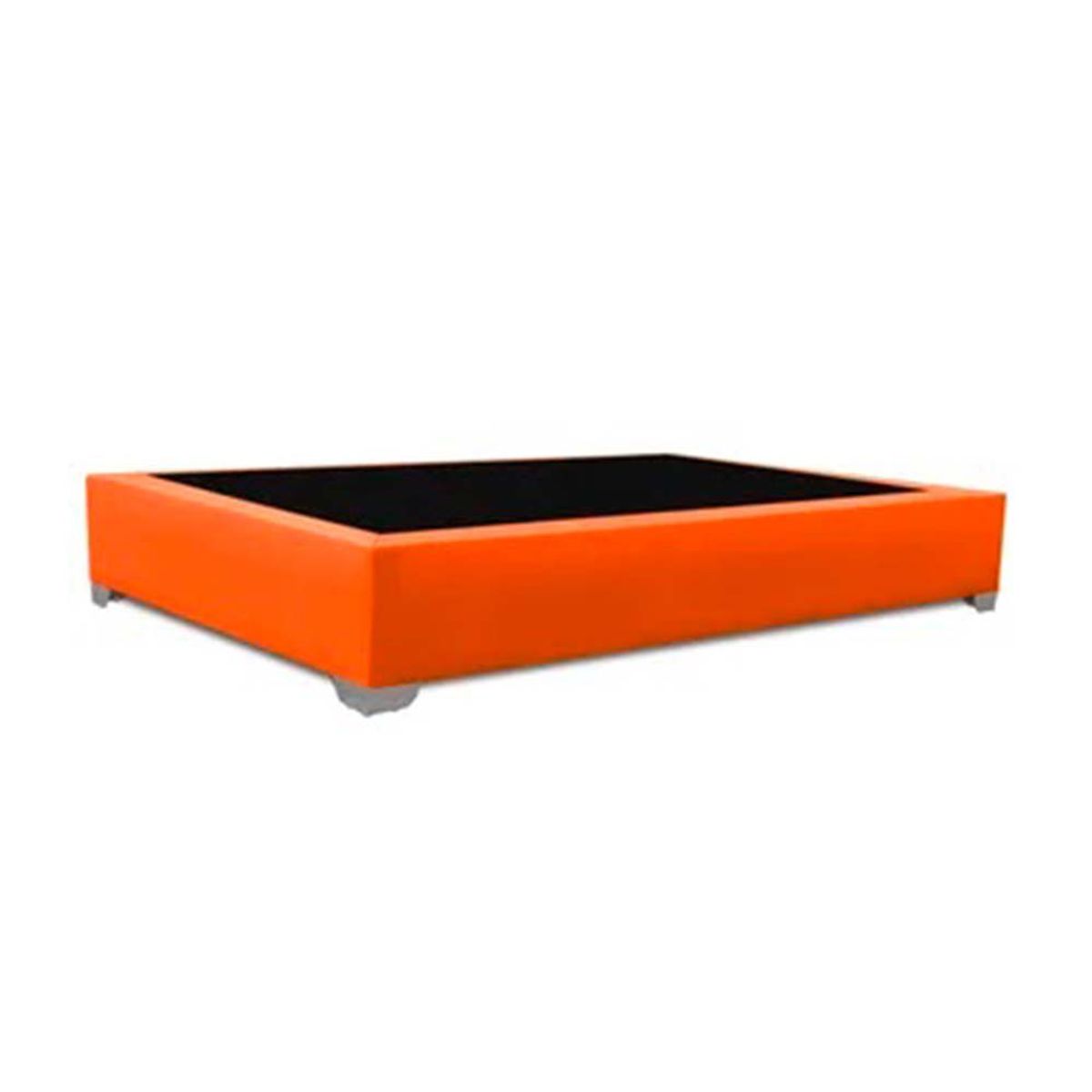 MAGIC CLASS - BASE CAMA PREMIUM TOP 100X190 MICROFIBRA NARANJA