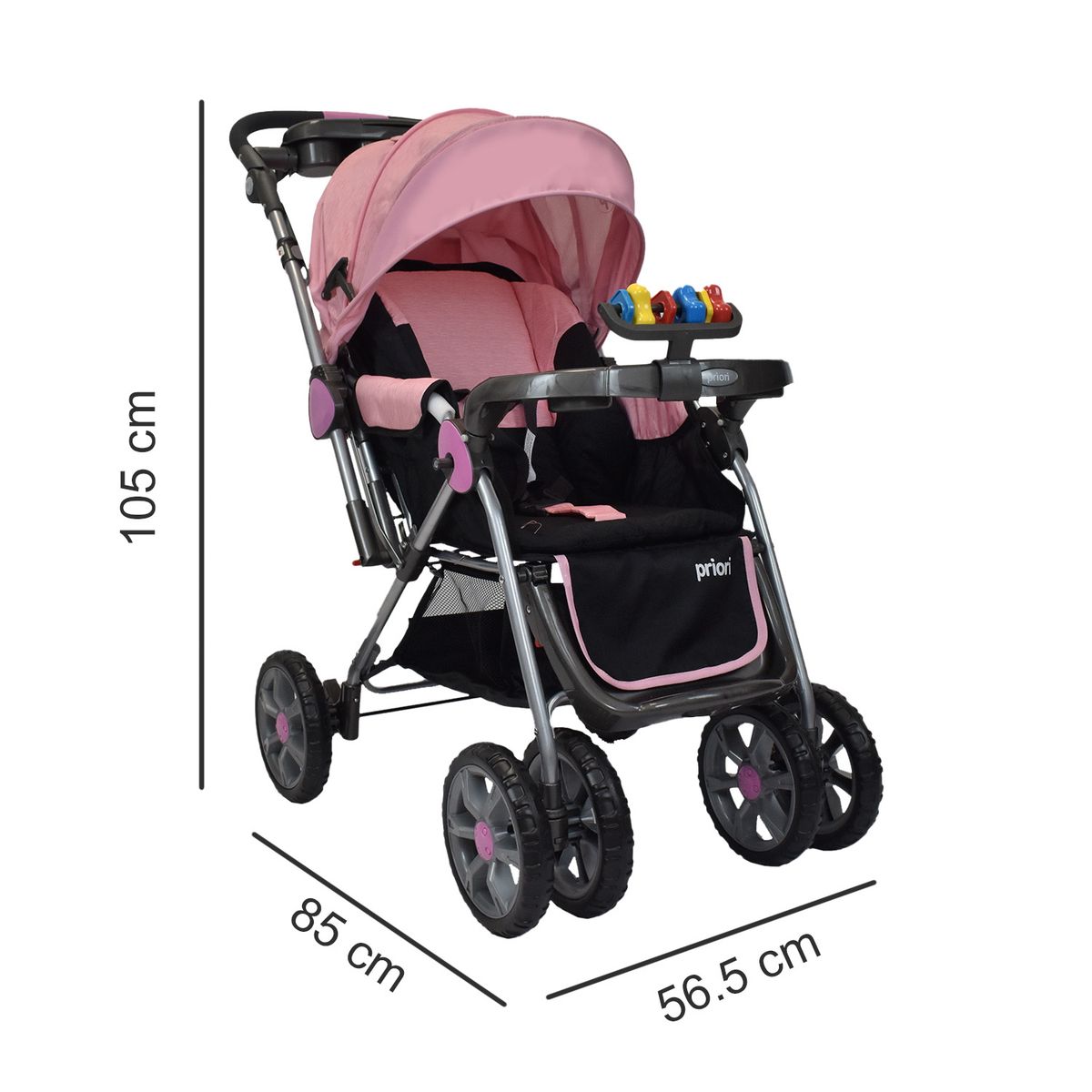 PRIORI - Coche Bebe Rosa Supra Priori