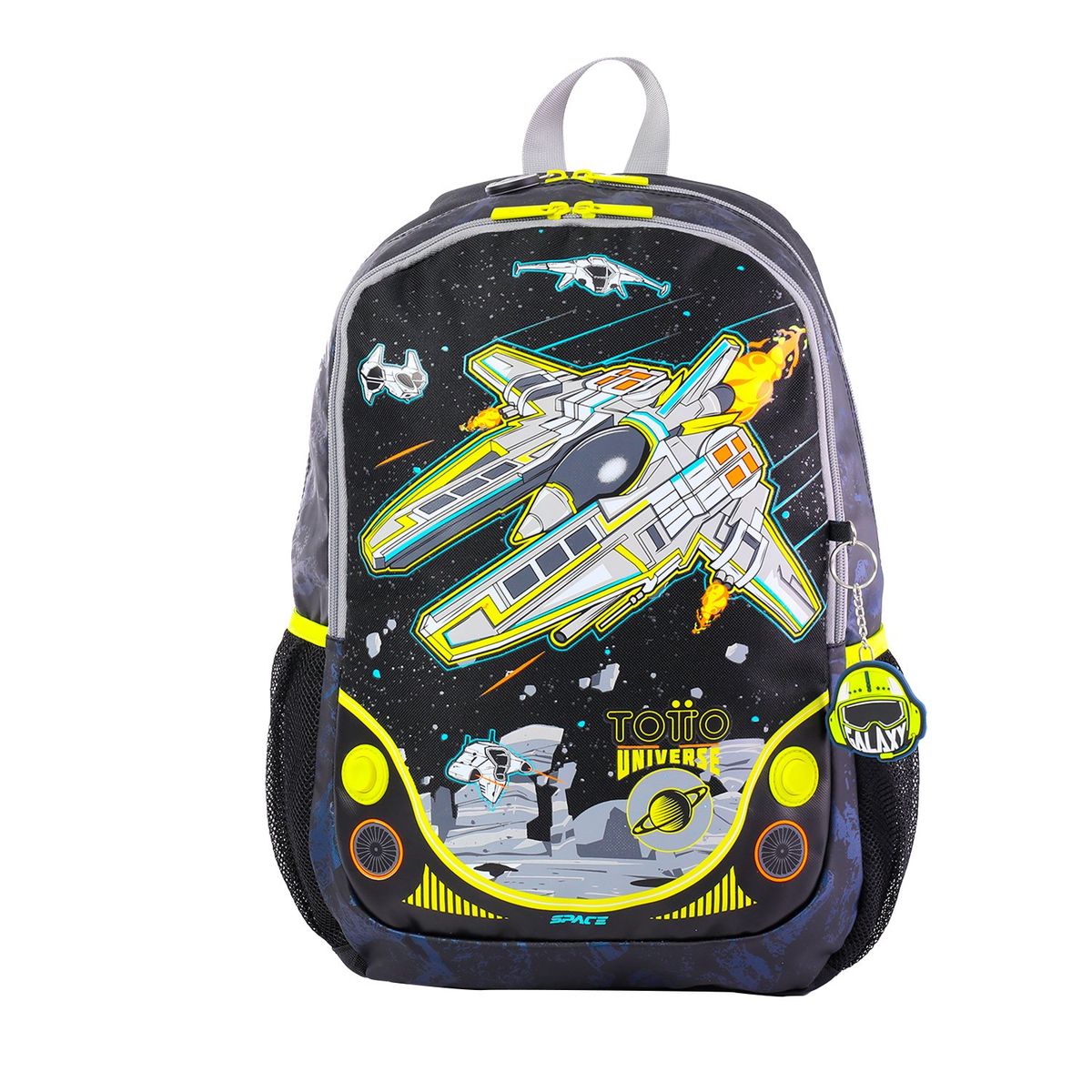 TOTTO - Morral Para Niño Spaceship L Negro