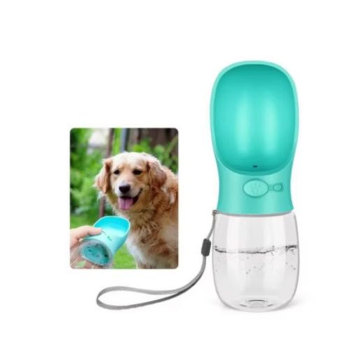 AFM - BEBEDERO PORTATIL PARA MASCOTAS CON BOTÒN