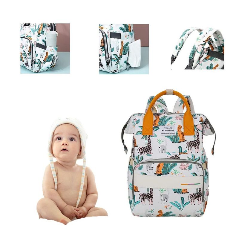 GENERICO - Pañalera Bolso Maternidad de Gran Capacidad - JIRAFA