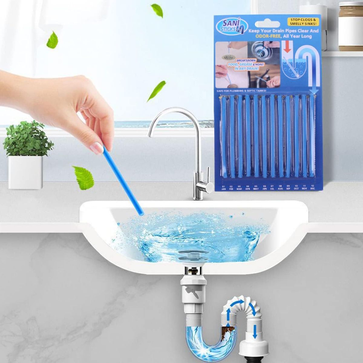 GENERICO - Barras de limpieza para sifones y tuberia set12 FK-1514