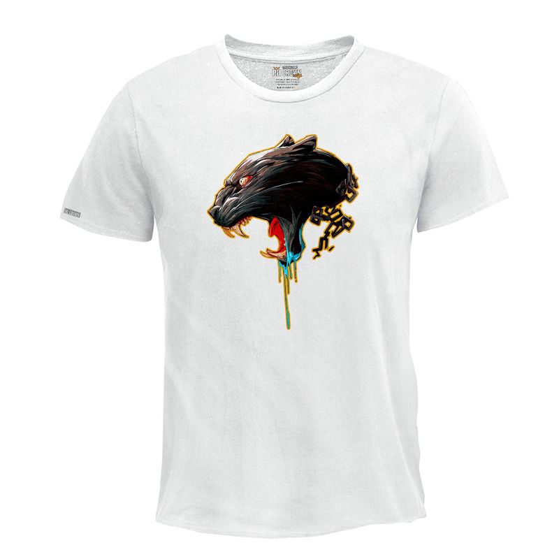 CREACIONES NU CROWN - Camiseta Pantera Rugido animal salvaje Hombre Original Nu Crown