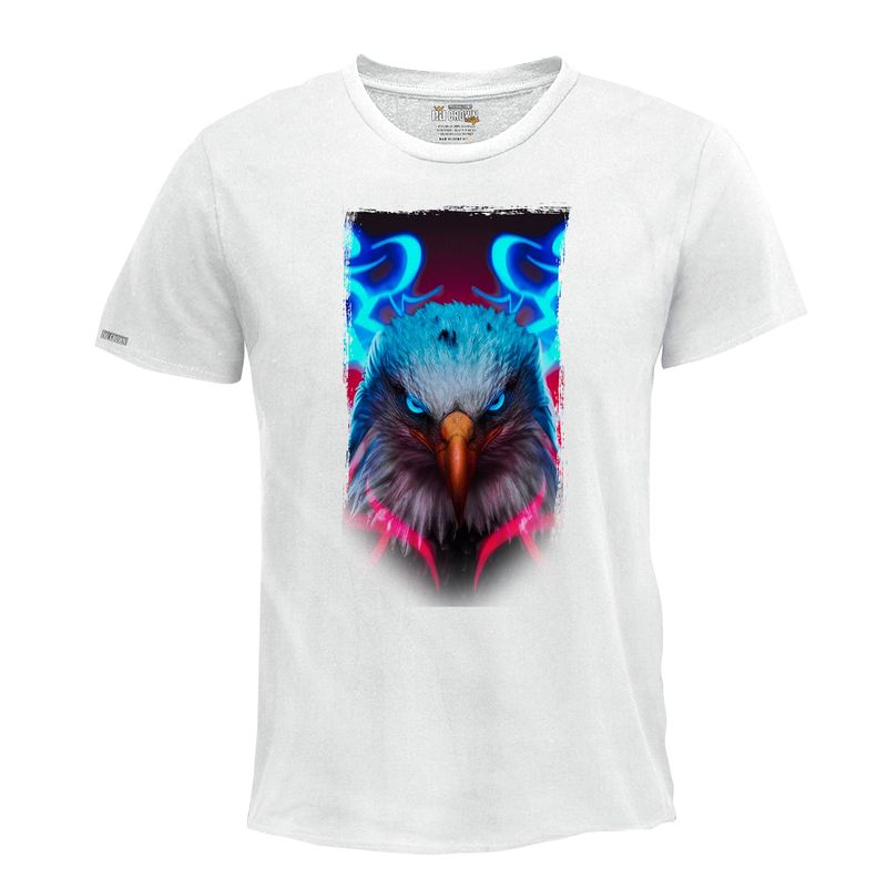 CREACIONES NU CROWN - Camiseta Águila animal salvaje Hombre Original Nu Crown
