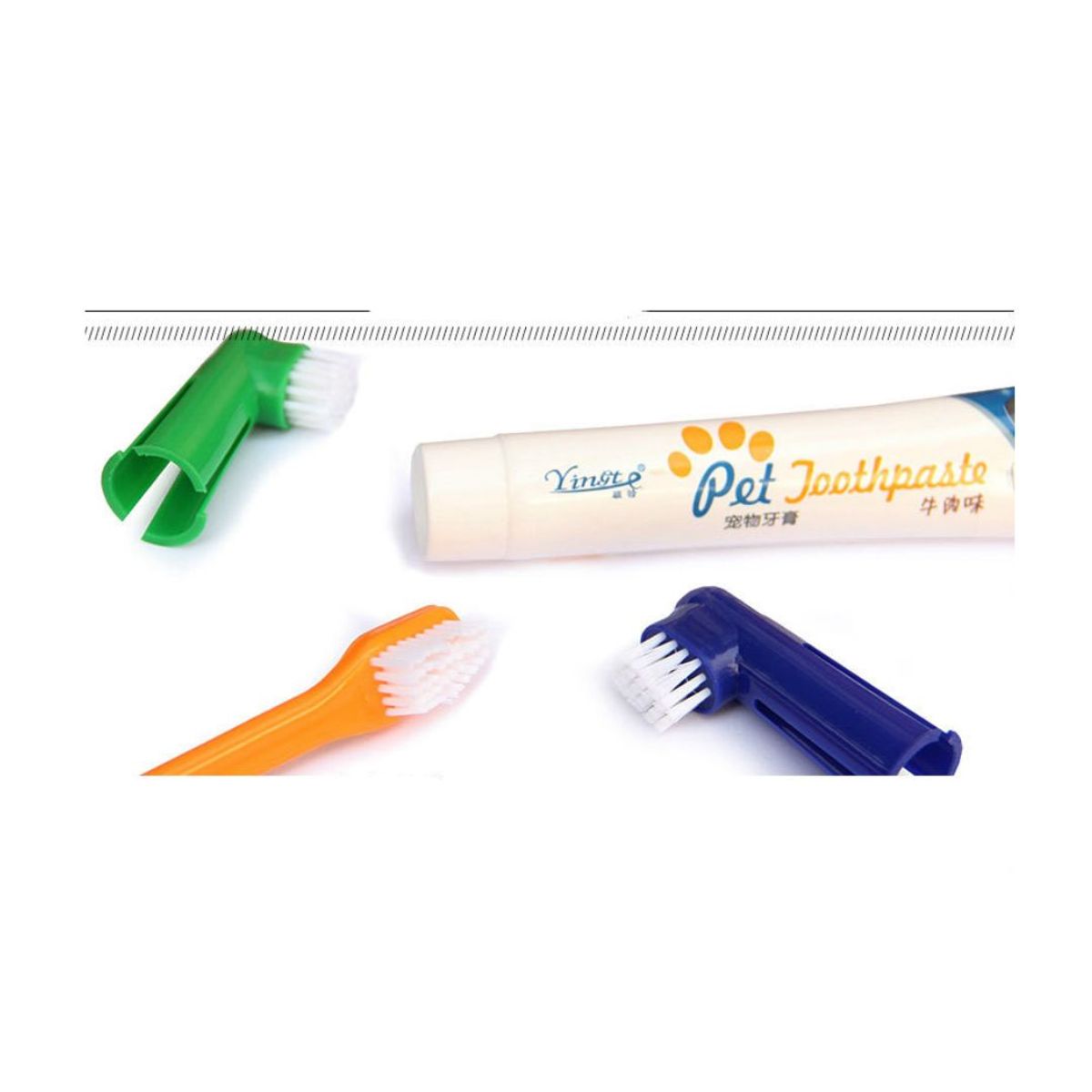 AFM - CREMA DENTAL PARA PERROS + 3 KIT CEPILLO DE DIENTES