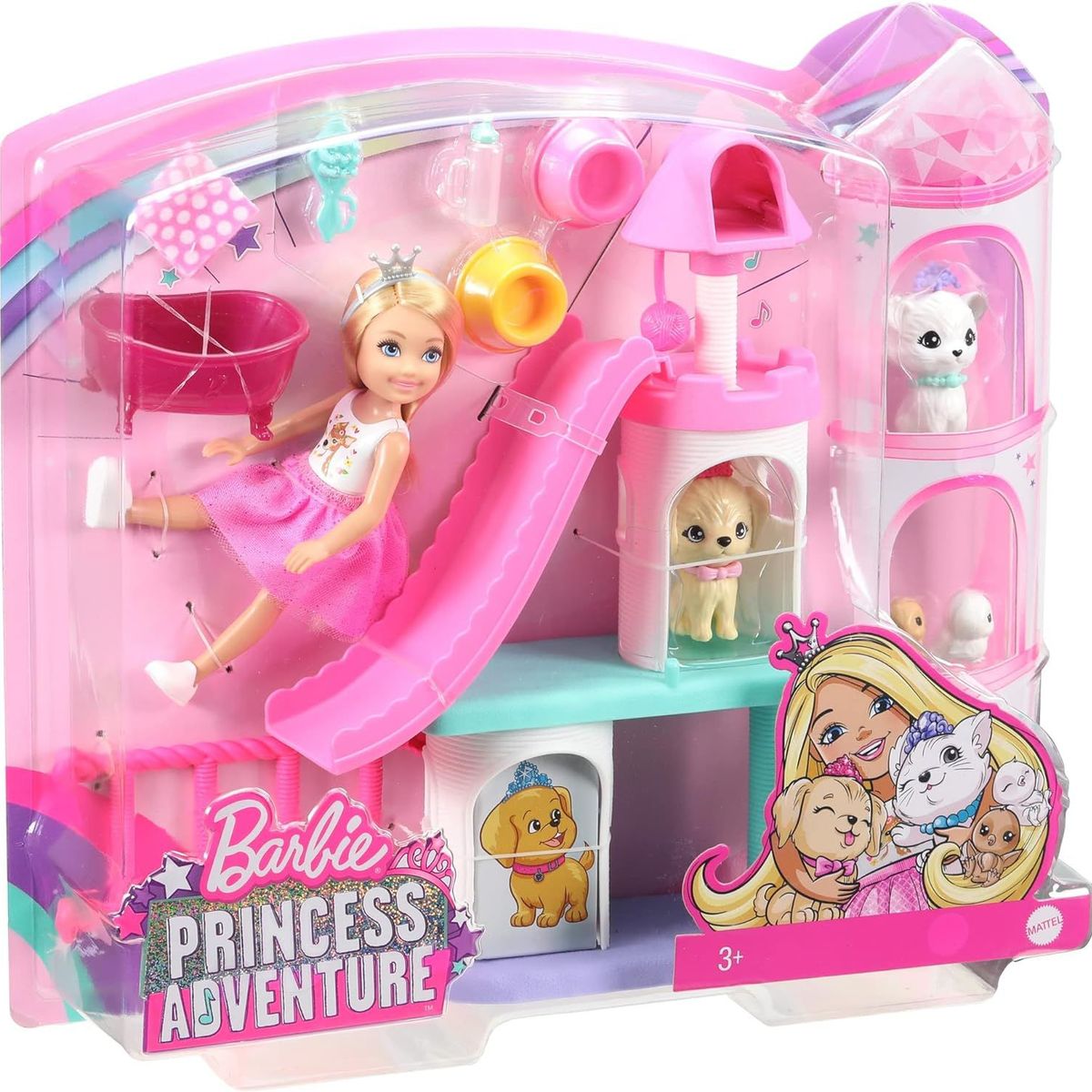 BARBIE - Barbie Princesa Aventura En El Castillo Chelsea Con Mascota