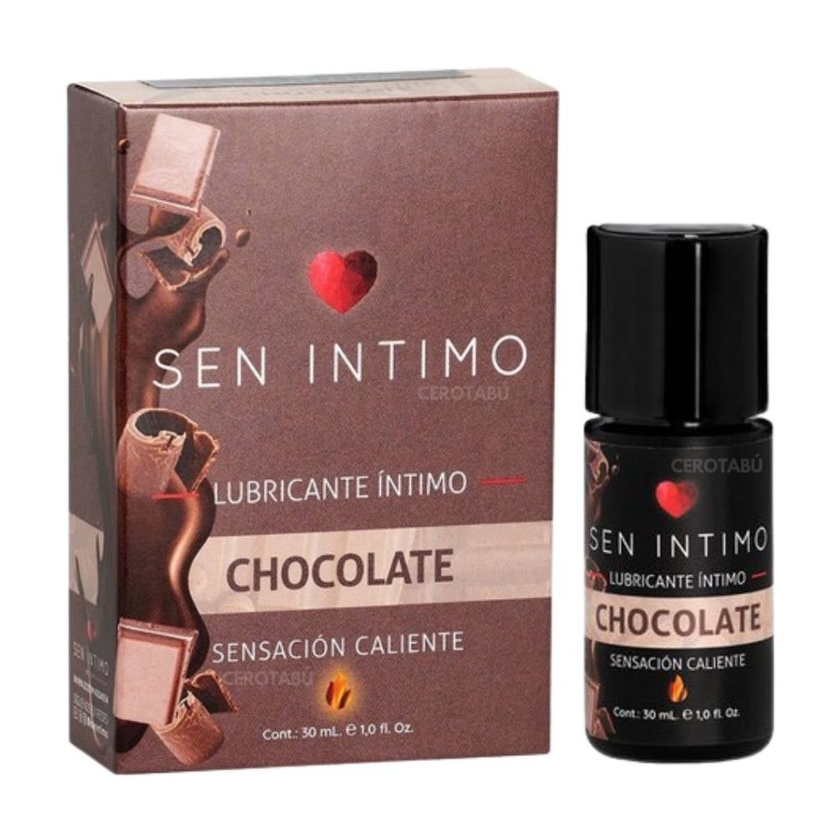 SEN INTIMO - Lubricante Intimo Sensación Caliente Sabor Chocolate x 30ml