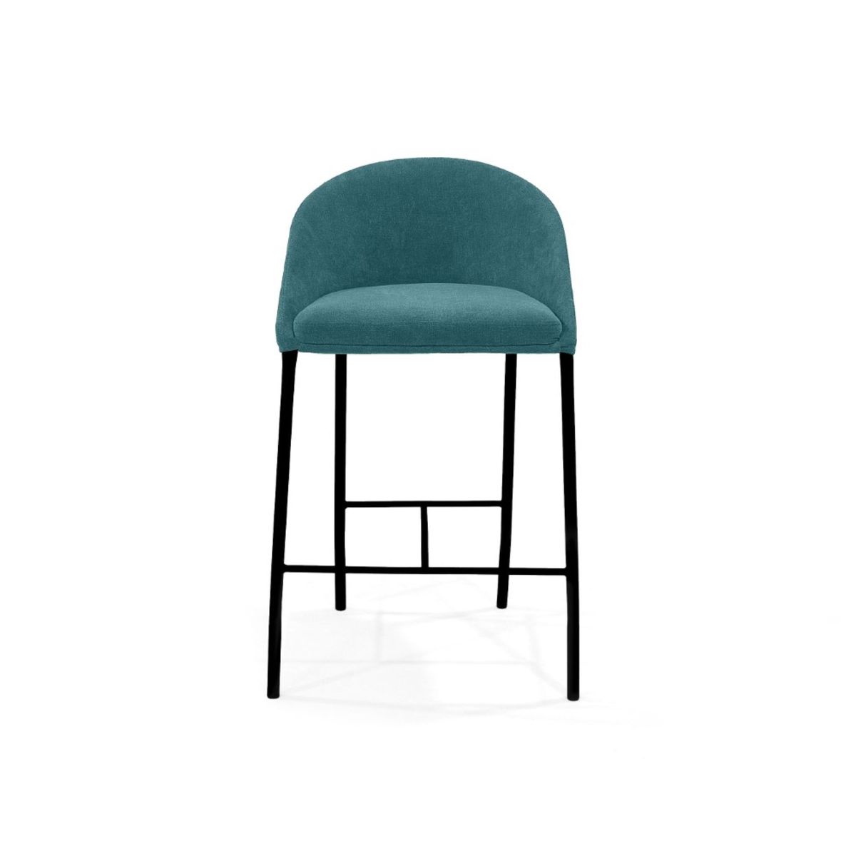 VENECIA - Butaco de Bar Lorenzo en Tela Petróleo