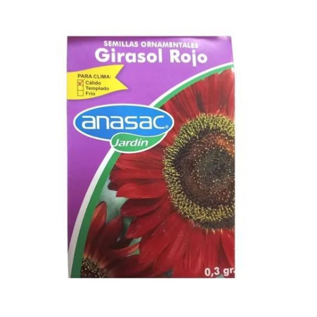ANASAC - Semilla Girasol Rojo 0,3 Gramos
