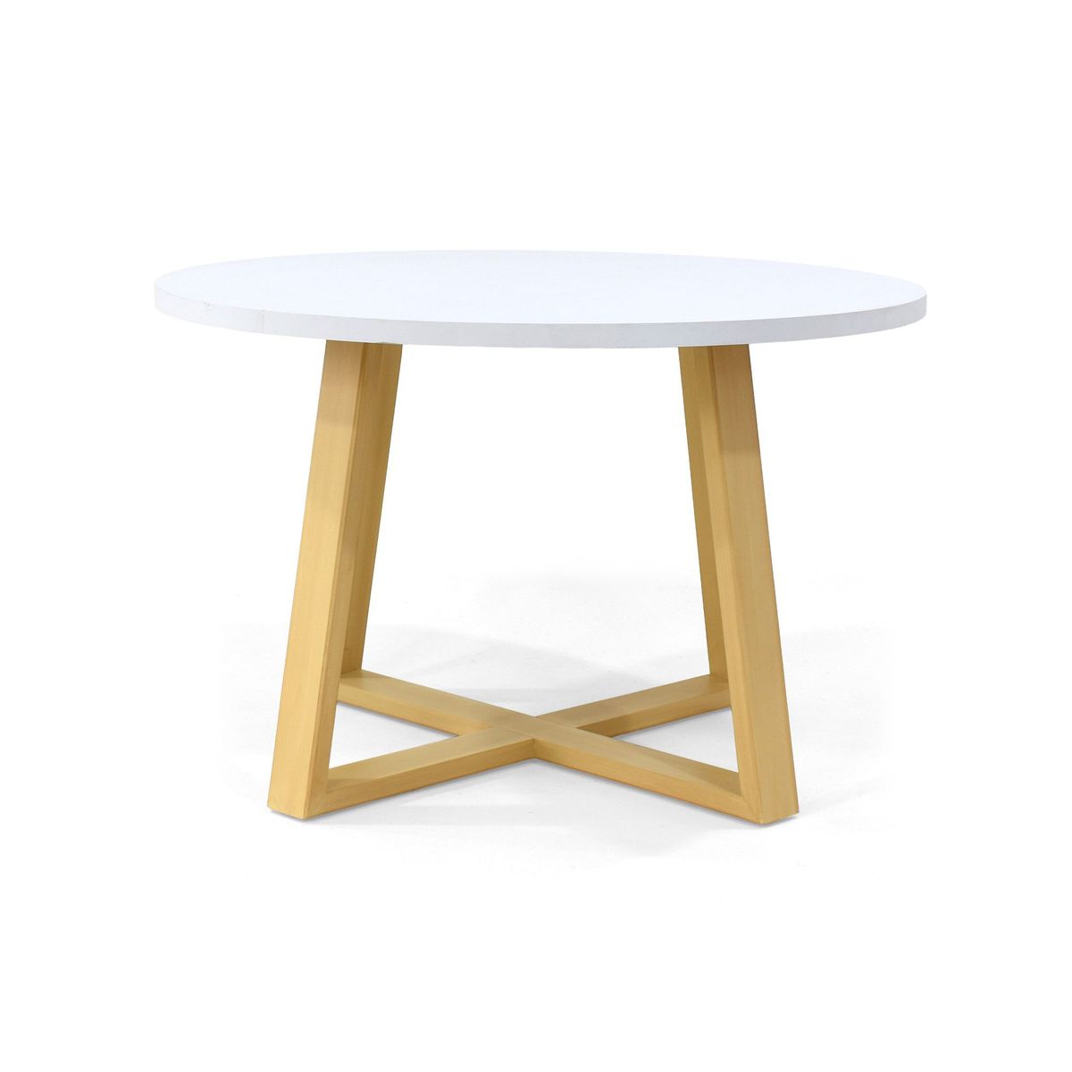 VENECIA - Mesa de Comedor 4 Puestos Maine Blanco Natural