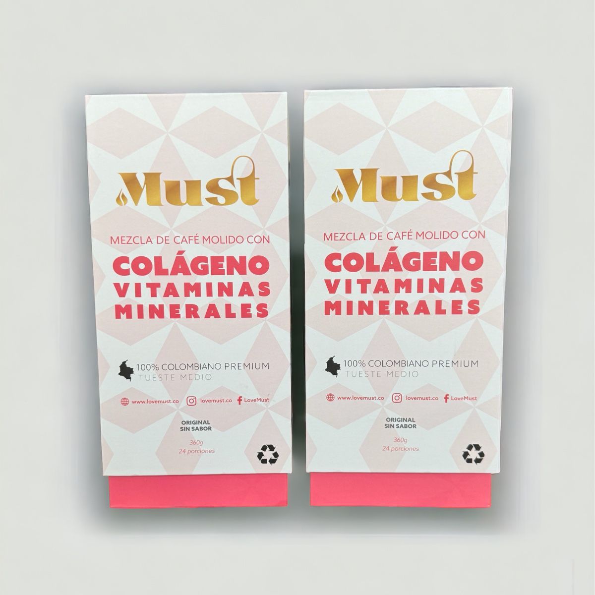 MUST - Suplemento de Colágeno Hidrolizado Bovino a base de café molido X 720g