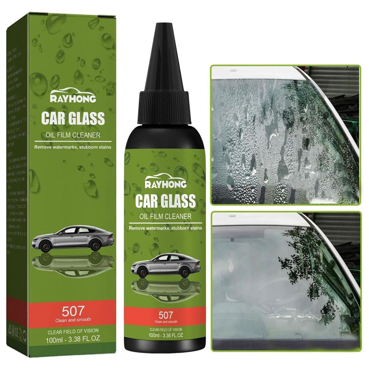 GENERICO - Liquido Limpiador De Vidrios Carro Antiempañante Parabrisas