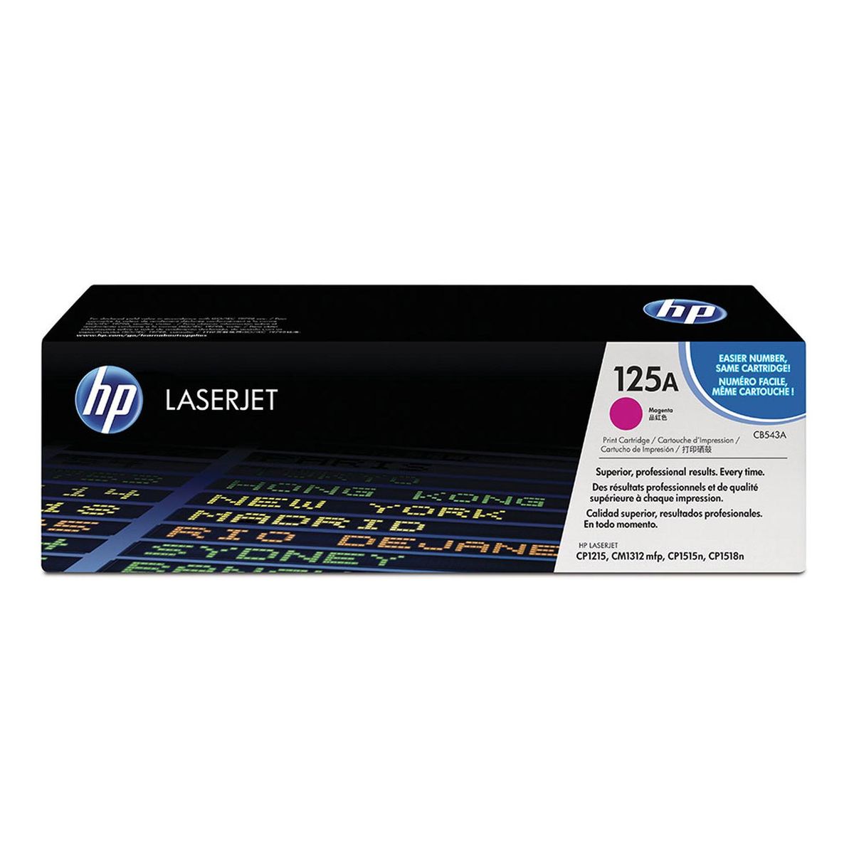 HP - Cartucho de toner HP 125a Magenta Laserjet Original CB543A