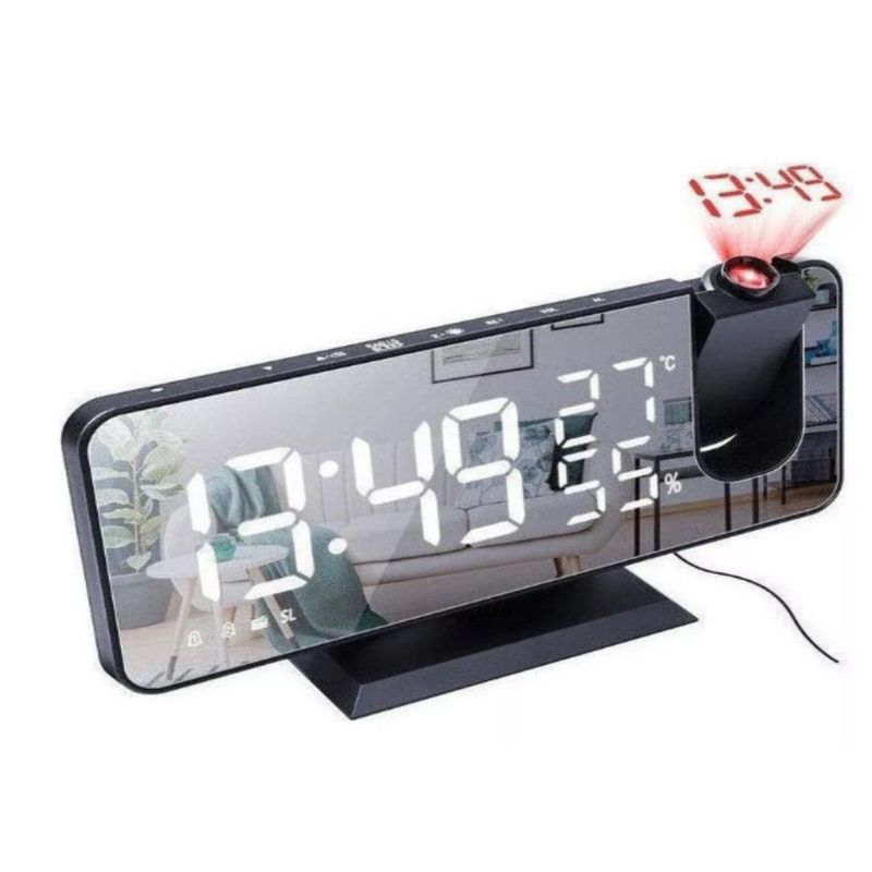 GENERICO - Reloj de Mesa Poryector Led