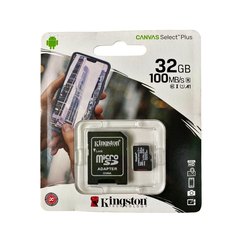 GENERICO - Tarjeta De Memoria Kingston Sdcs Canvas Select Plus 32gb