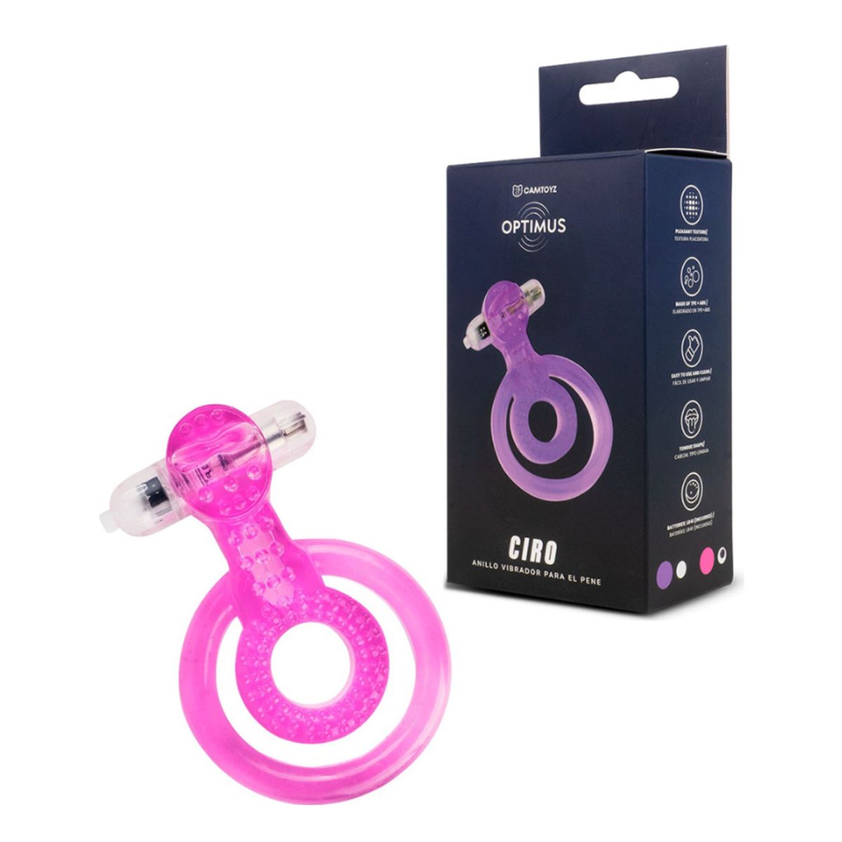 GENERICO - Anillo Vibrador Ciro Morado Camtoyz