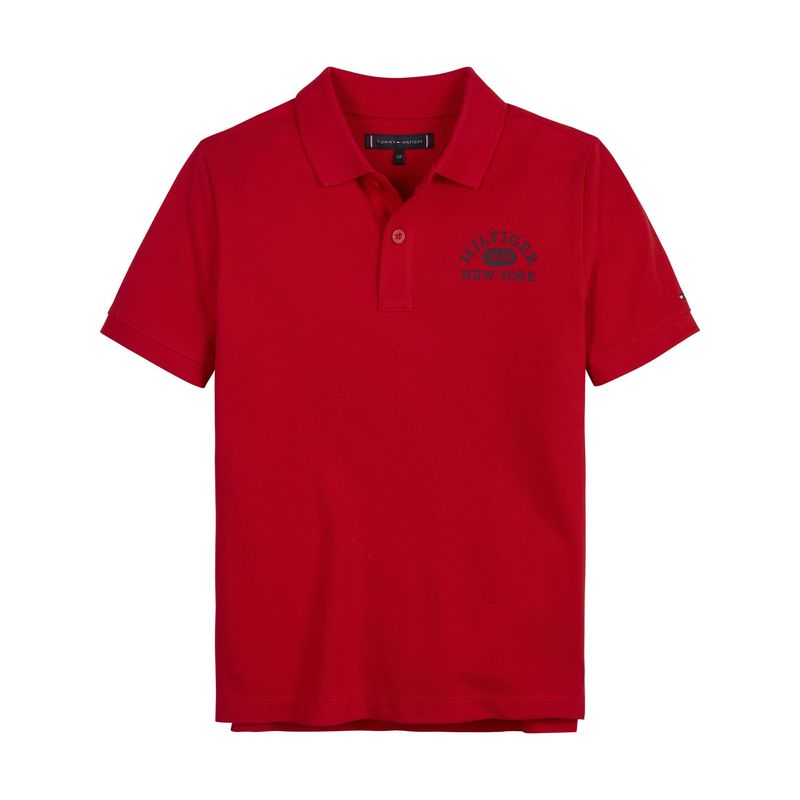 TOMMY HILFIGER - Polo Con Logo 1985 Niño Rojo Tommy Hilfiger