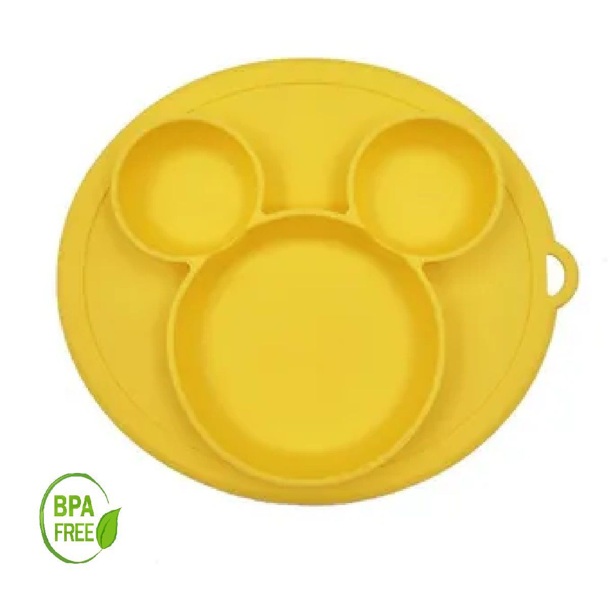MUNDO BEBE - Plato Para Bebe En Silicona Amarillo UNIXEST