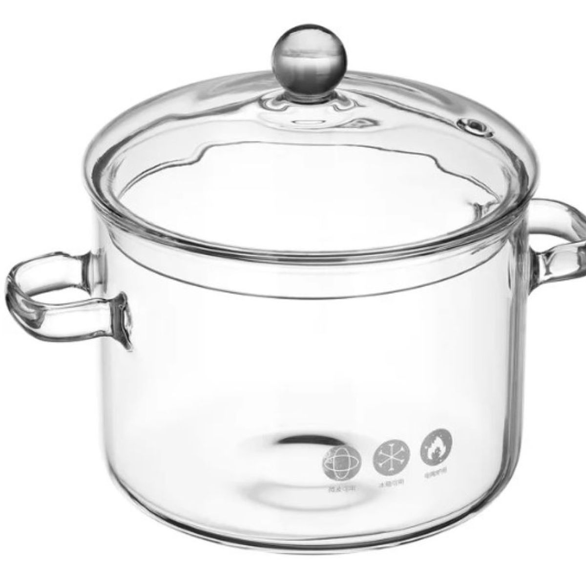 ZHOPI CO - Olla de Vidrio Mas Sarten Antiadherente 4 Puestos Y Obsequio