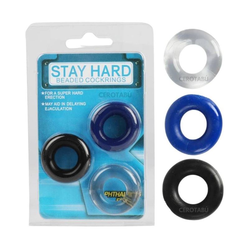 GENERICO - Anillo Retardante Masculino Juguete Sexual X3-