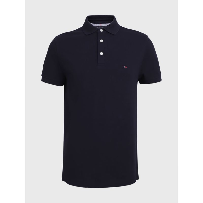 TOMMY HILFIGER - Polo 1985 Collection De Piqué Y Corte Slim Hombre Azul Oscuro Tommy Hilfiger