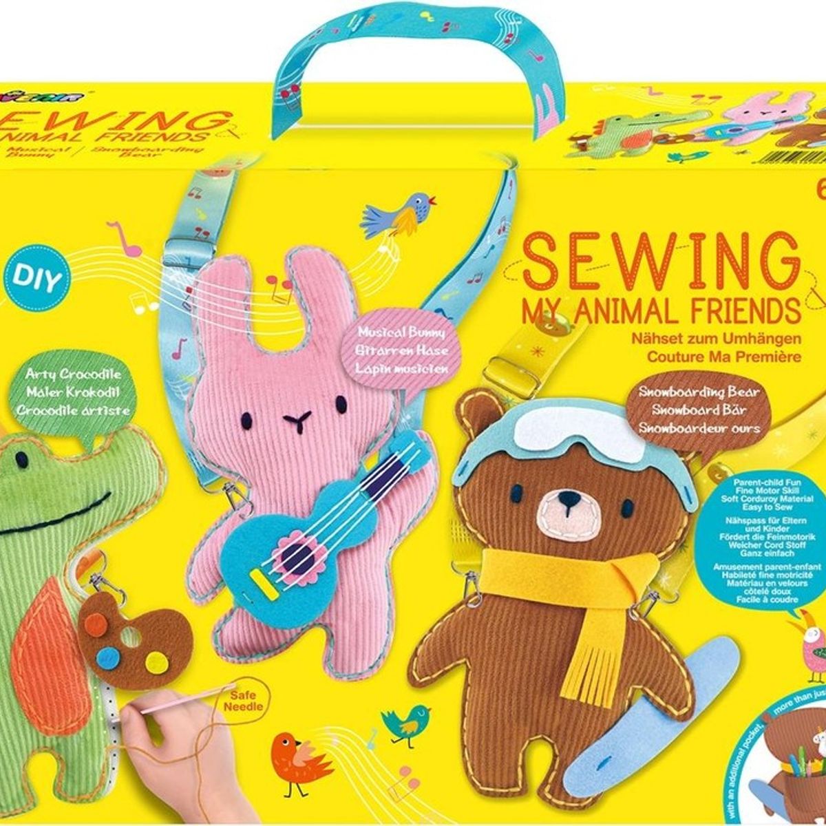 JUGANDO Y EDUCANDO - Juguete Niñas Set De Arte Y Manualidades Animales Niños