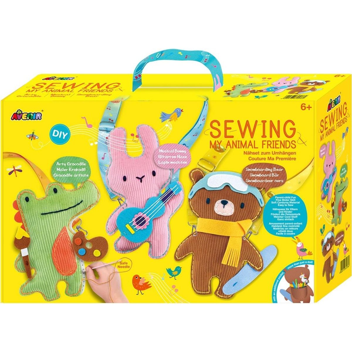 JUGANDO Y EDUCANDO - Juguete Niñas Set De Arte Y Manualidades Animales Niños