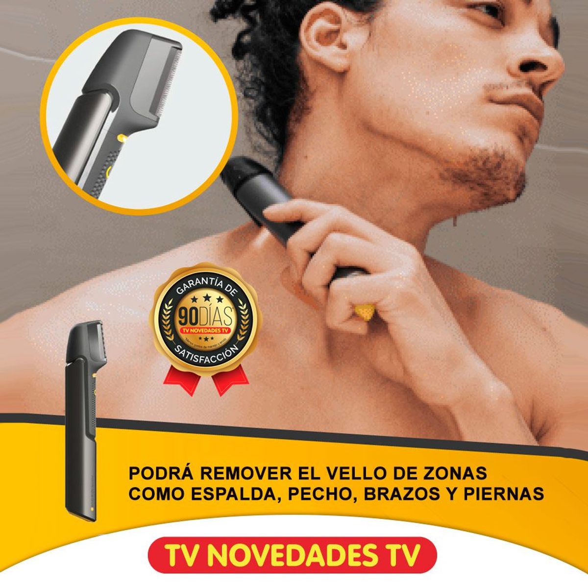 TV NOVEDADES - Afeitadora Inalámbrica Cara Cuerpo Y Cabello Microtouch Titanium Trim