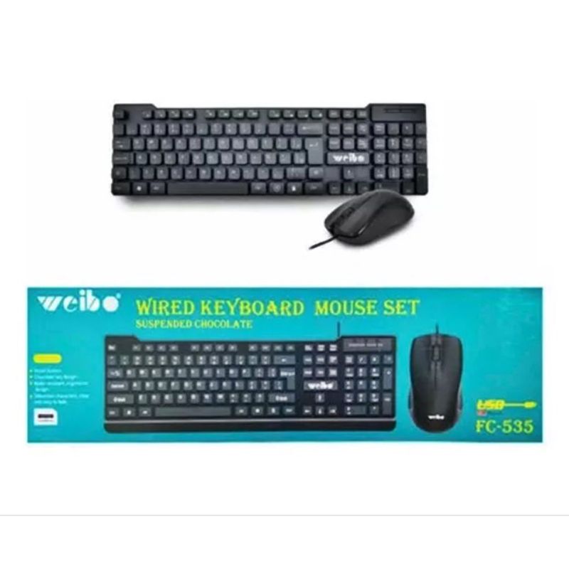GENERICO - Combo Teclado Y Mouse Weibo Fc-535 A Prueba De Agua