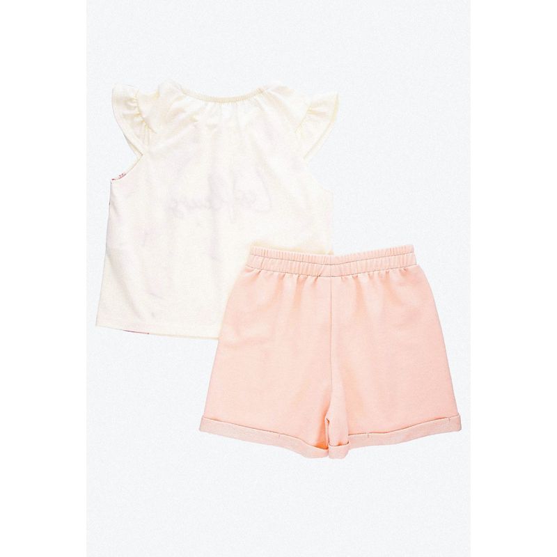 BABY PLANET - Conjunto Corto Camiseta Y Short Para Niña Baby Planet.-