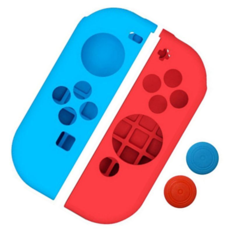 GENERICO - x2 Carcasa Protector Flexible para Nintendo Switch Joycon.