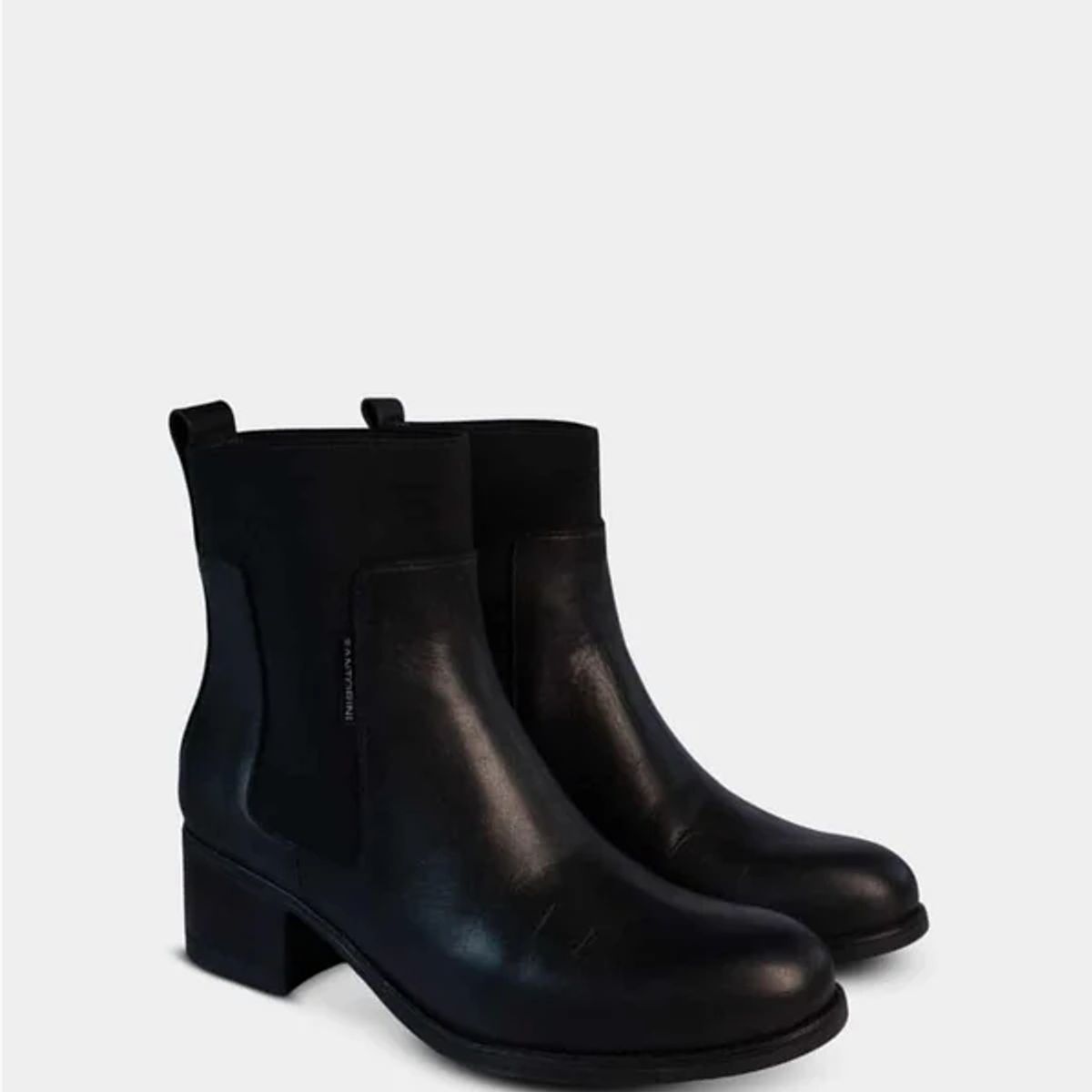SANTORINI - BOTINES PARA MUJER SORALI CUERO NEGRO