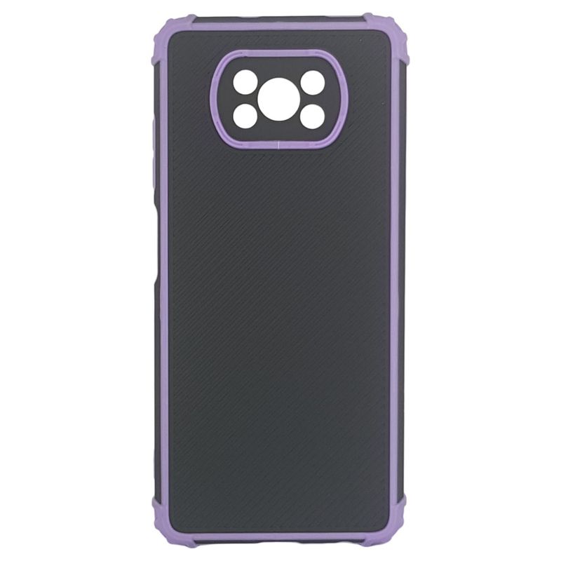 GENERICO - Estuche Mate Rígido Antigolpes Para Xiaomi Poco X3 MORADO