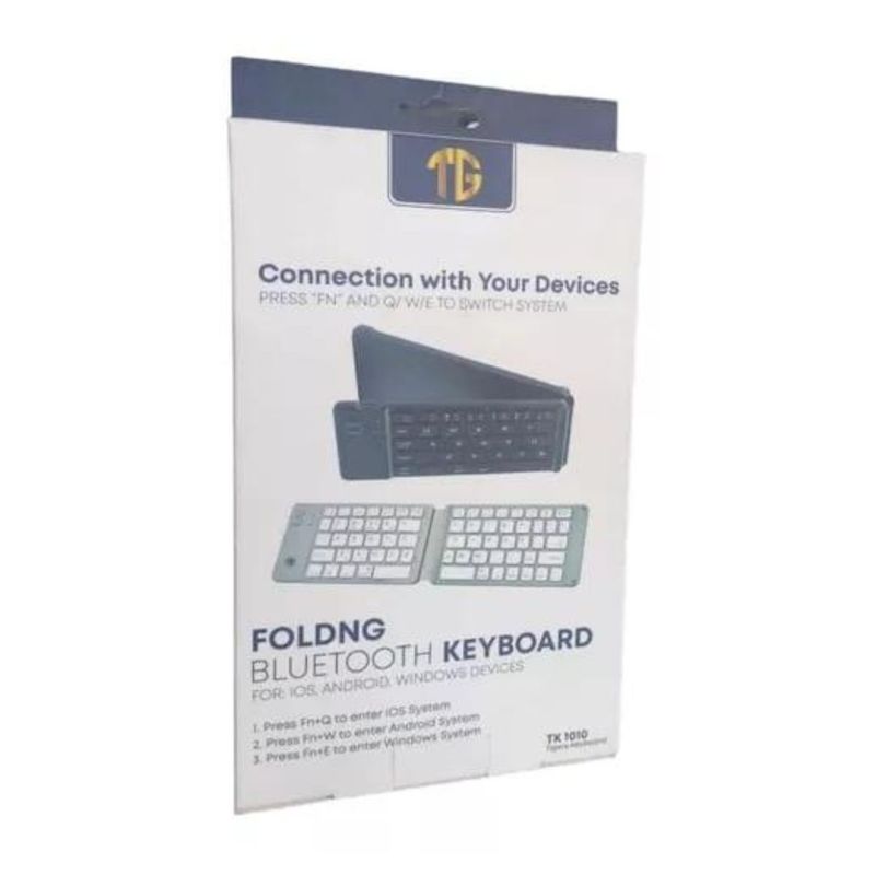 GENERICO - Teclado Plegable Inalámbrico Bluetooth Tk 1010 Color del teclado Negro