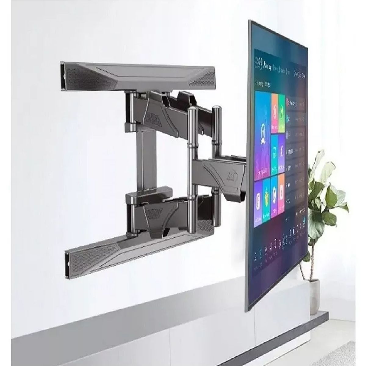 NORTH BAYOU - Soporte Base Tv Montura Pared Movil Televisor 40 - 80 Pulgadas