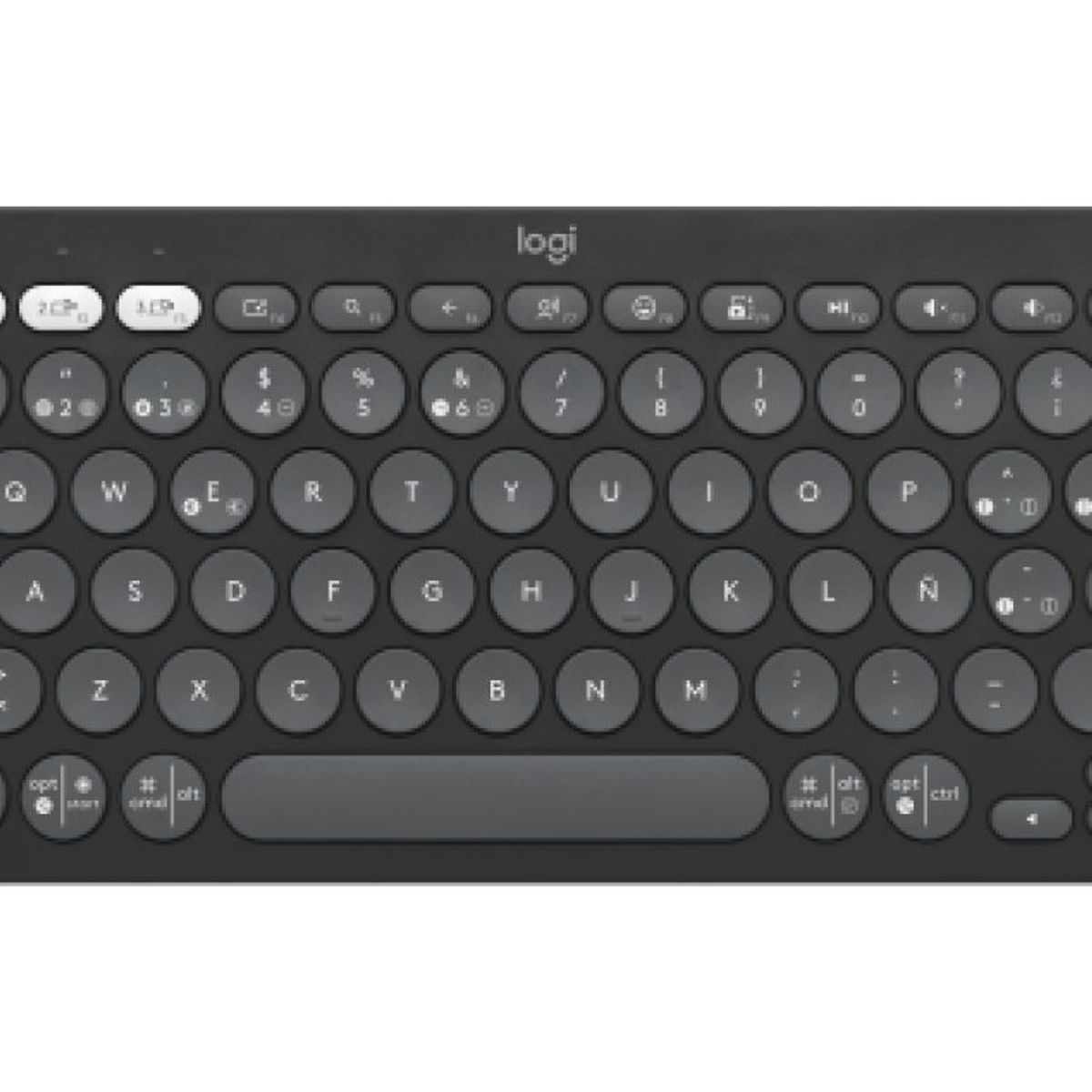 LOGITECH - Teclado Bt Multidispositivo Logitech Pebble Keys 2 K380s, Negro