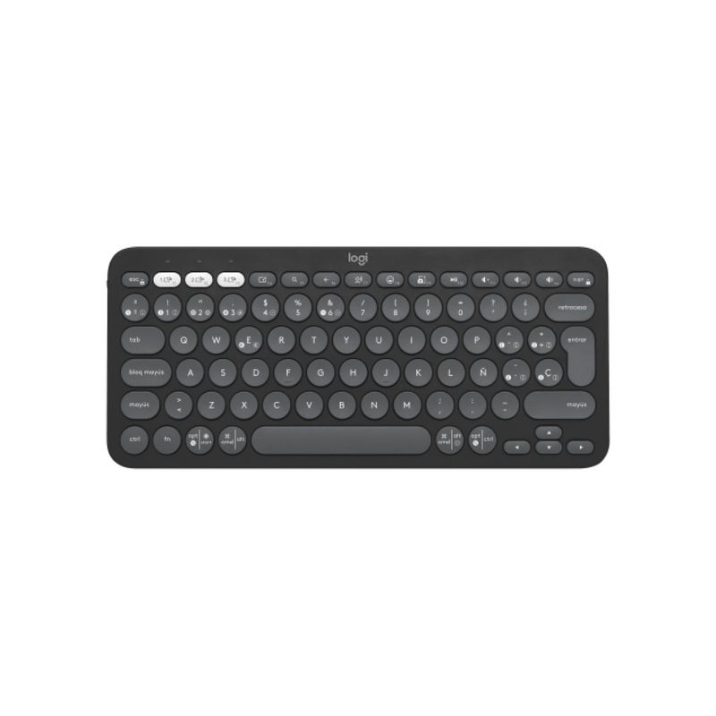 LOGITECH - Teclado Bt Multidispositivo Logitech Pebble Keys 2 K380s, Negro
